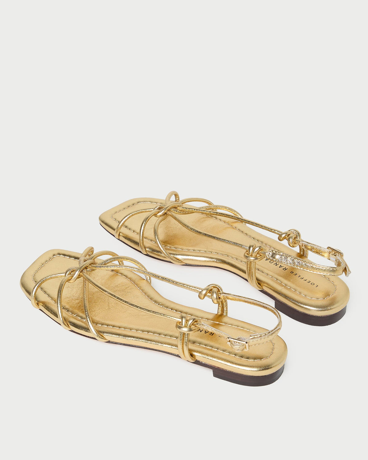 Karly Gold Leather Strappy Sandal
