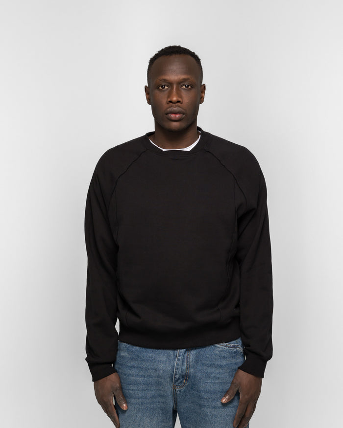 Layered Crewneck - Black