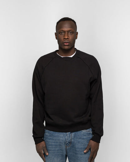 Layered Crewneck - Black