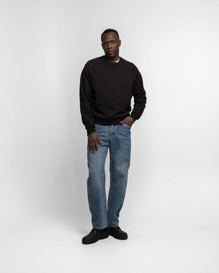 Layered Crewneck - Black