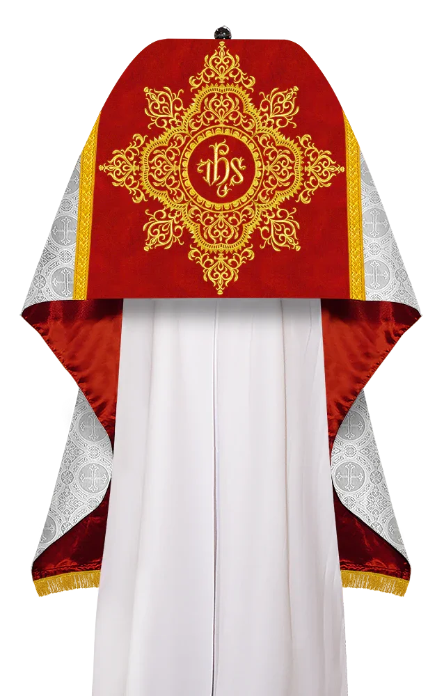 Damask / IHS / White - Red