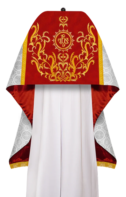 Damask / IHS / White - Red