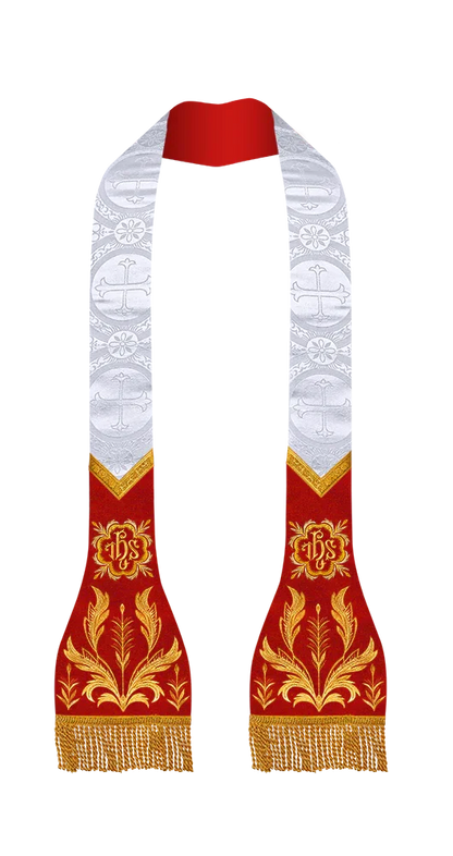 Damask / IHS / White - Red