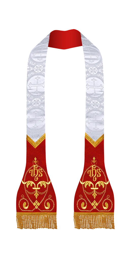 Damask / IHS / White - Red