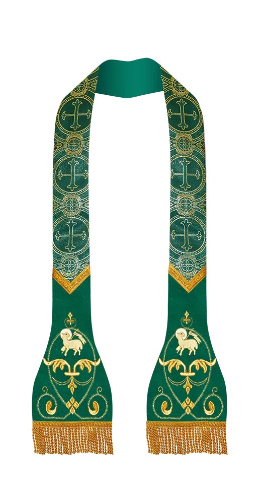 Liturgical Stole with embroidered motif