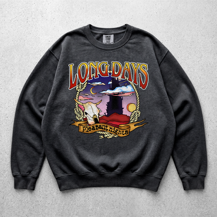 Long Days Pleasant Nights garment-dyed sweatshirt