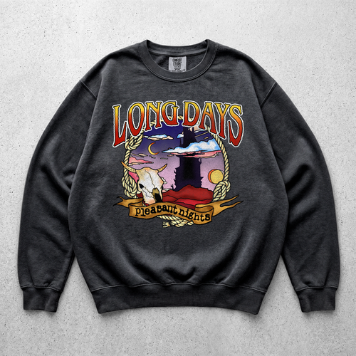 Long Days Pleasant Nights garment-dyed sweatshirt
