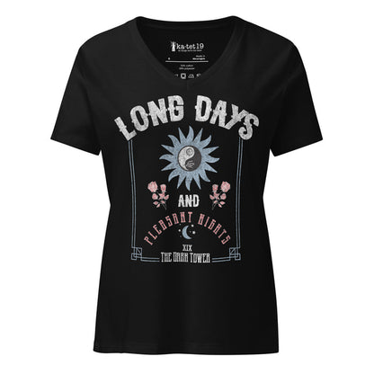 Long Days Women’s relaxed v-neck t-shirt