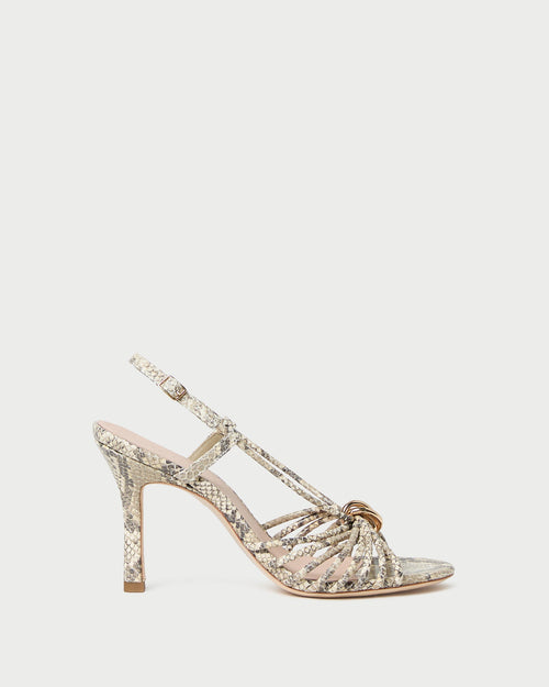 Mareka Snake Leather Heeled Sandal