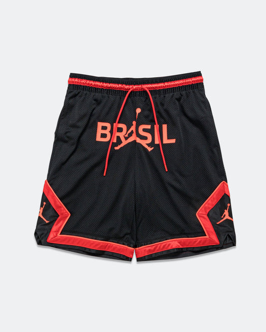 Jordan Mesh Diamond Shorts - Black/University Red