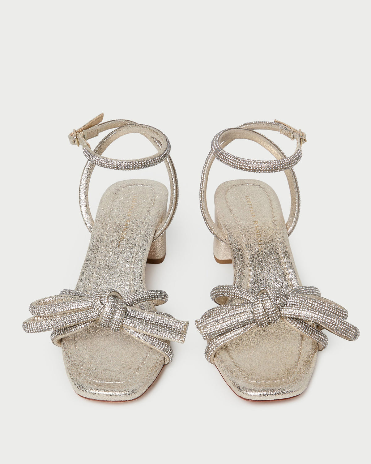 Mikel Cappuccino Bow Mid-Heel Sandal