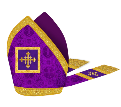 Damask / Jerusalem Cross / Violet