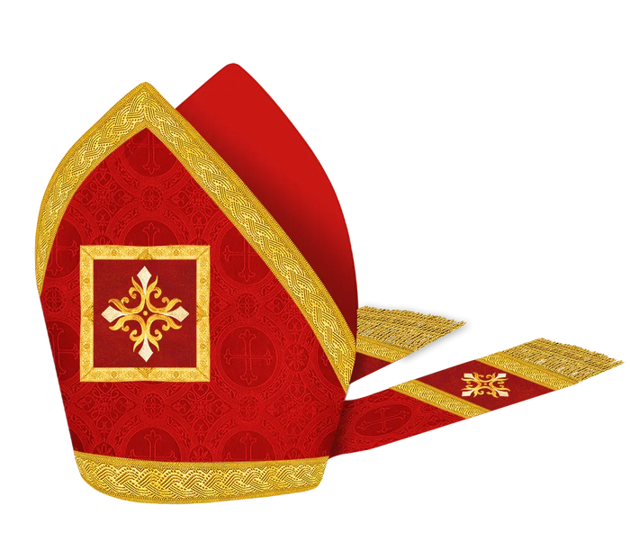 Damask / Designer Cross / Red