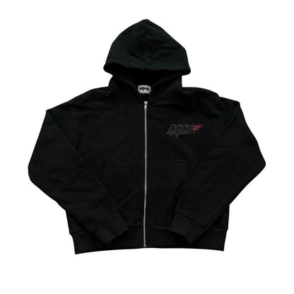 MTVS Cropped Zip-Up Hoodie Black