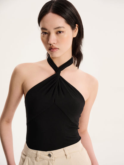 Nelson Halter Top in Black