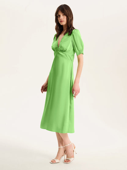 Odette Dress in Lime