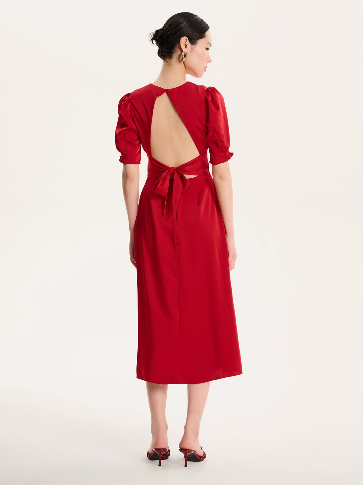 Odette Dress in Barbados Cherry