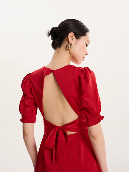 Odette Dress in Barbados Cherry
