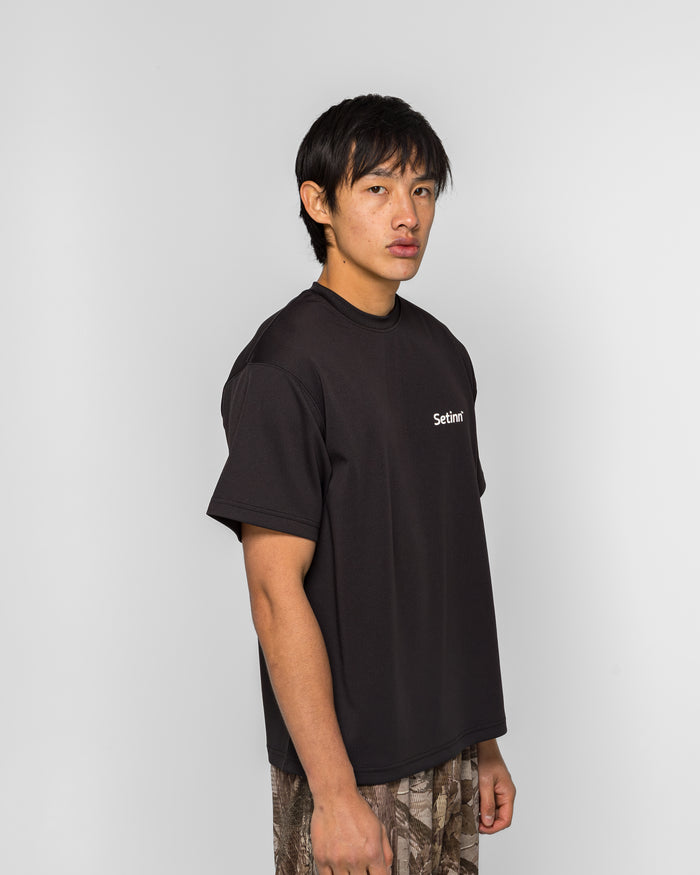 One Point Script Shirt - Black