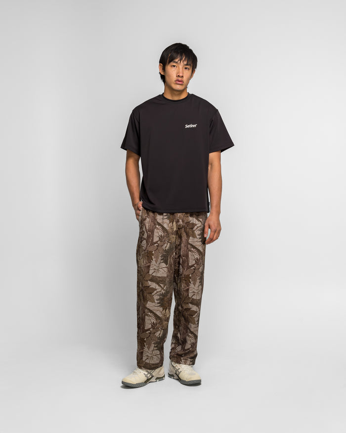 One Point Script Shirt - Black