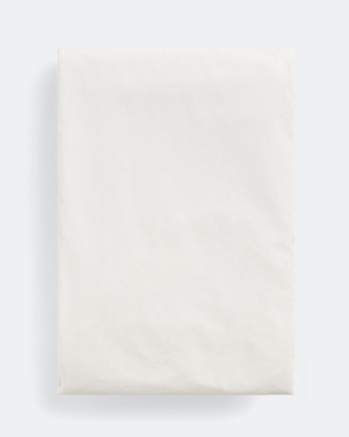 Percale Fitted Sheet - Broken White