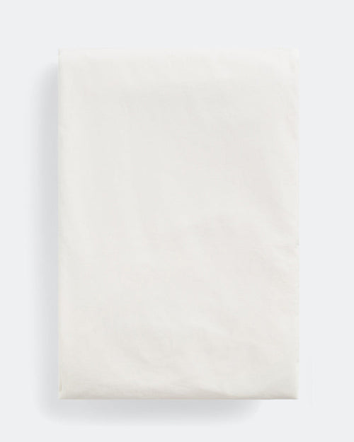 Percale Fitted Sheet - Broken White