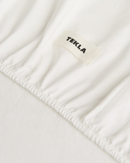 Percale Fitted Sheet - Broken White