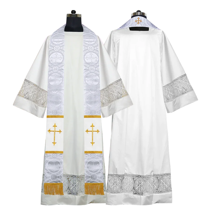 Damask / Western Cross / White