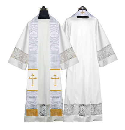 Damask / Western Cross / White