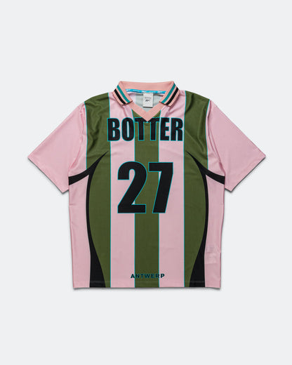 Reverse Soccer Tee x Botter - Striped Pink/Green