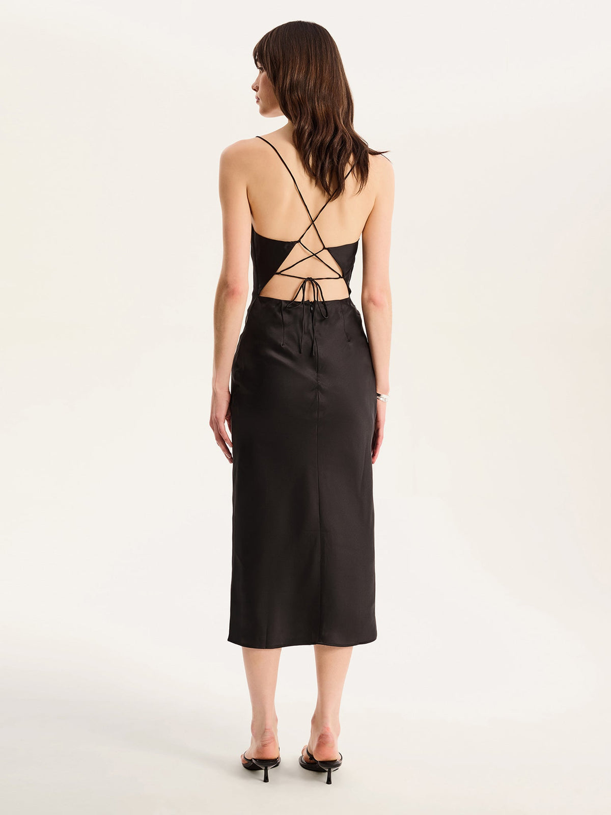 Riviera Midi Dress in Black