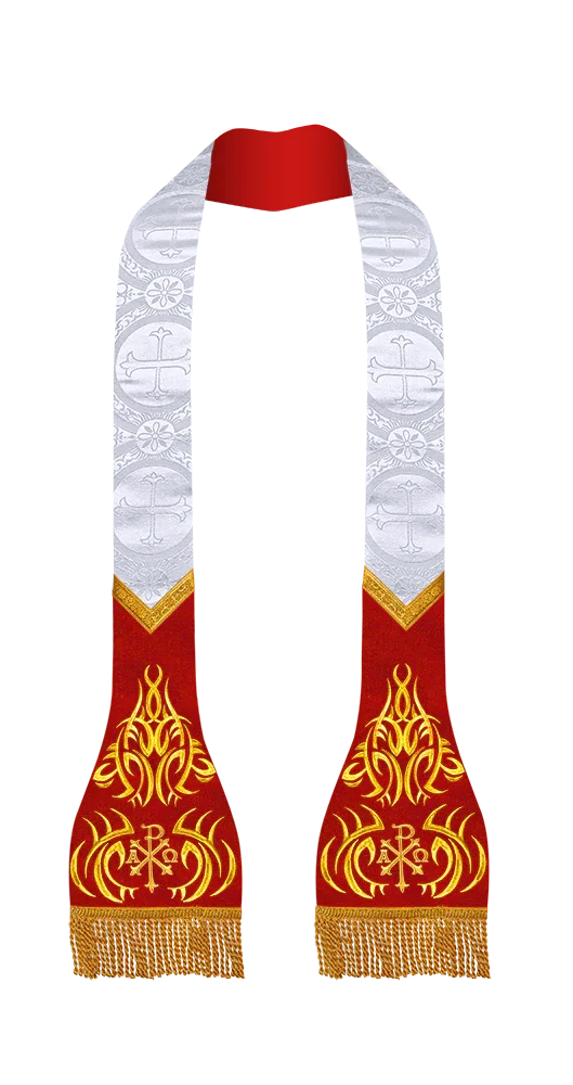 Damask / PAX / White - Red