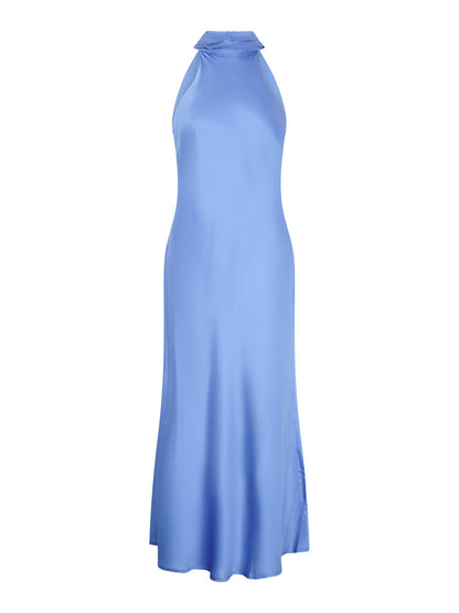 Seychelles Drape Back Detail Dress in Light Blue