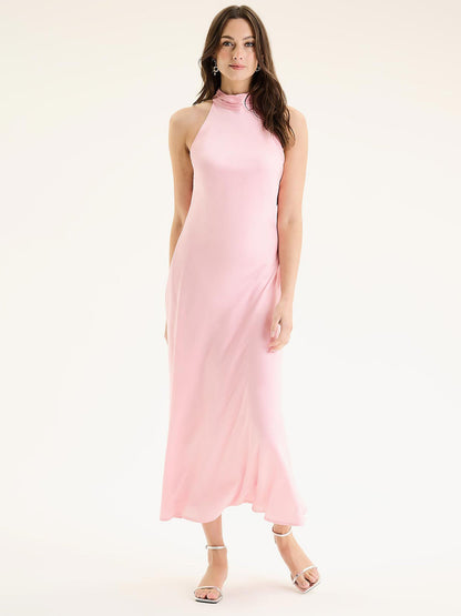 Seychelles Drape Back Detail Dress in Pink