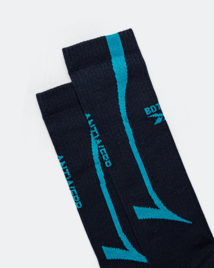 Socks x Botter - Grey Aqua/Blue