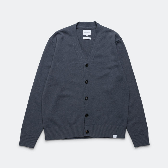 Standard Merino Lambswool Cardigan - Orion Blue