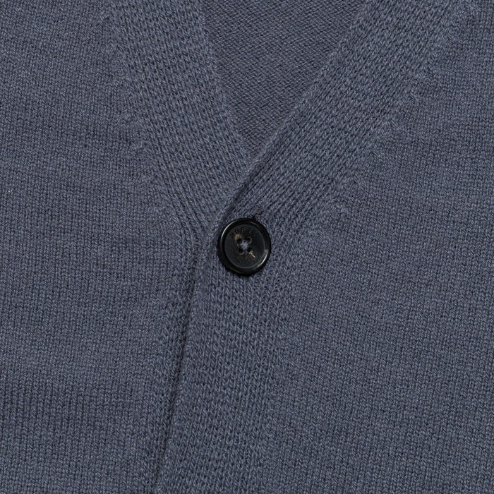 Standard Merino Lambswool Cardigan - Orion Blue