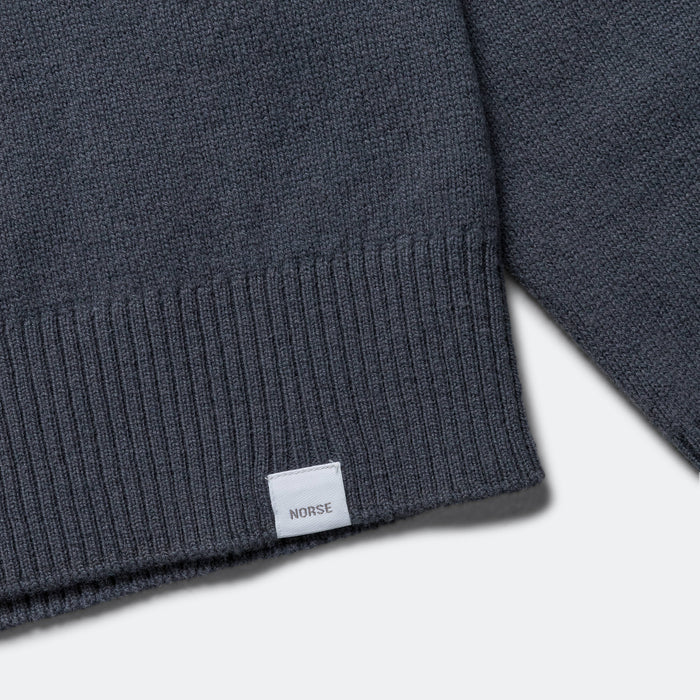 Standard Merino Lambswool Cardigan - Orion Blue