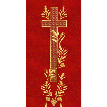 Stole with adorned embroidery