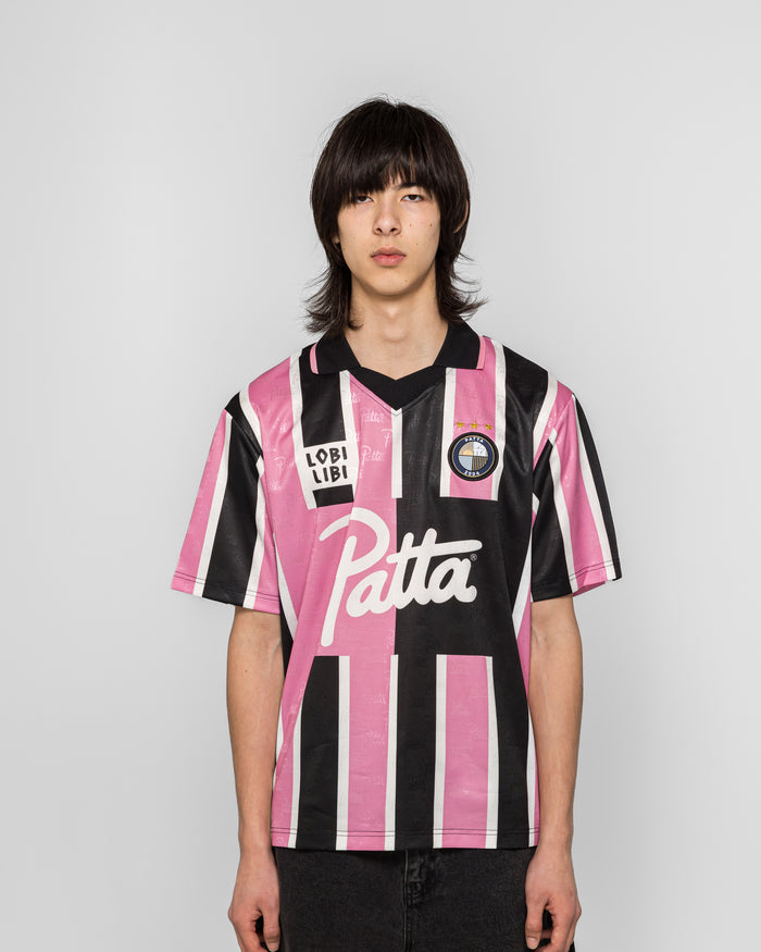 Stripe Football Jersey - Begonia Pinks