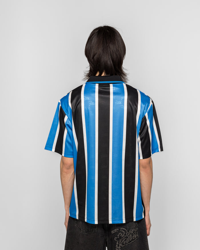 Stripe Football Jersey - French Blue