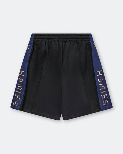 Studded Track Short - Black