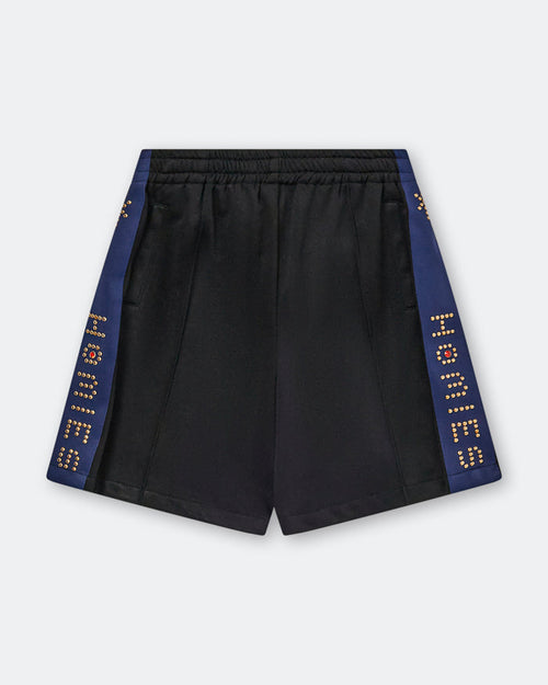 Studded Track Short - Black
