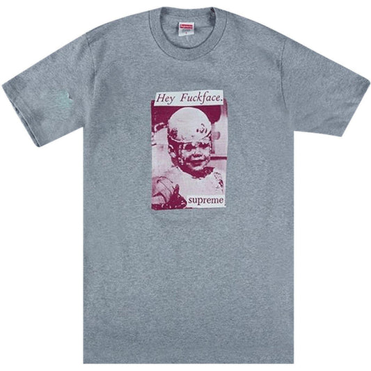 Supreme Fuck Face Tee Heather Grey