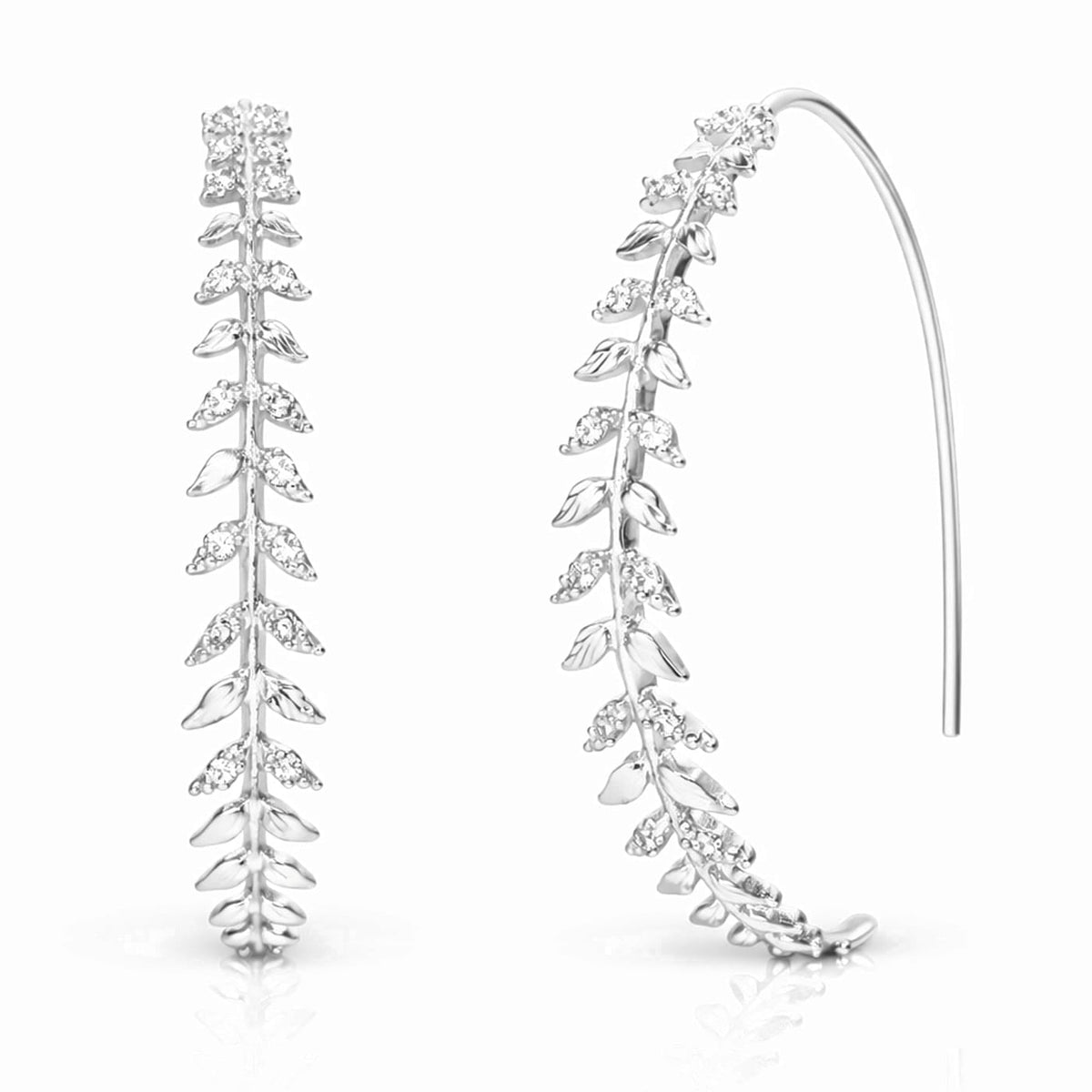 Feather Hoop Earrings