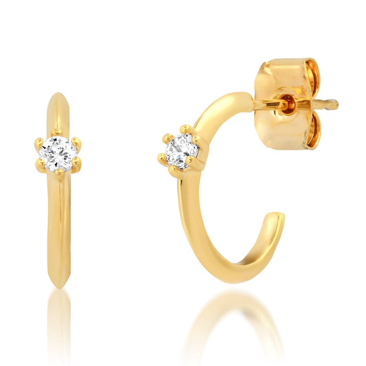 Brilliance Huggie Hoops