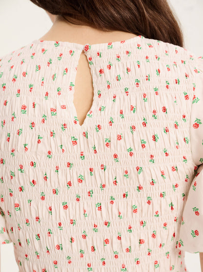Terri Midi Dress in White