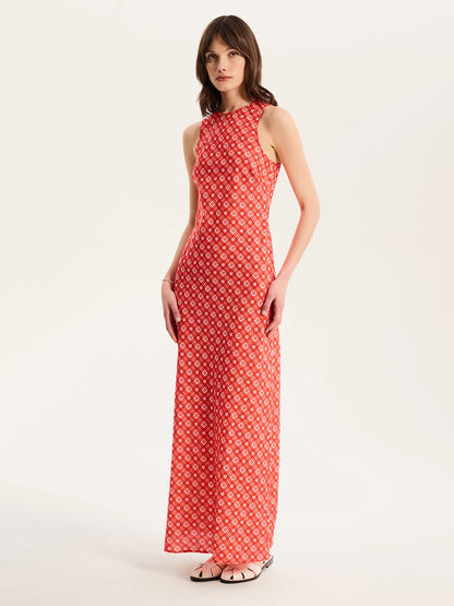 Torin Floral Gingham Dress