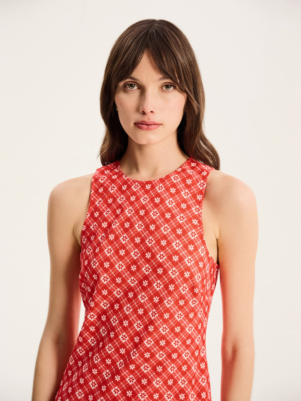 Torin Floral Gingham Dress