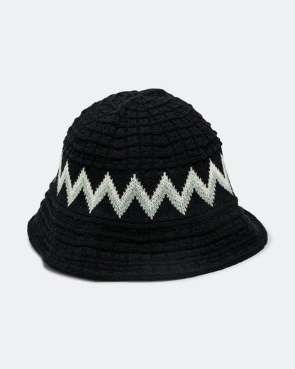Waffle Tulip Hat - Black